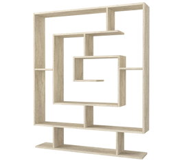Hanah Home Estantería de Travertino 124.8x149.4x22 cm Tablero de Partículas Recubierto de Melamina